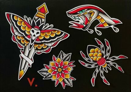 Tattoo Flash-by-vittoriatattoo