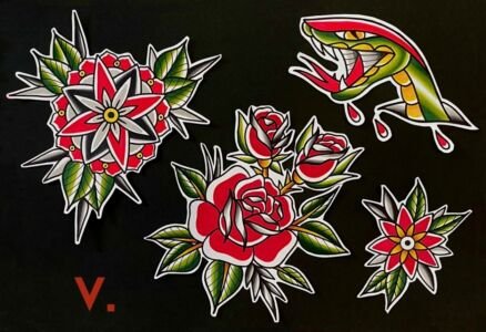 Tattooflash-oldschool-vittoriatattoo